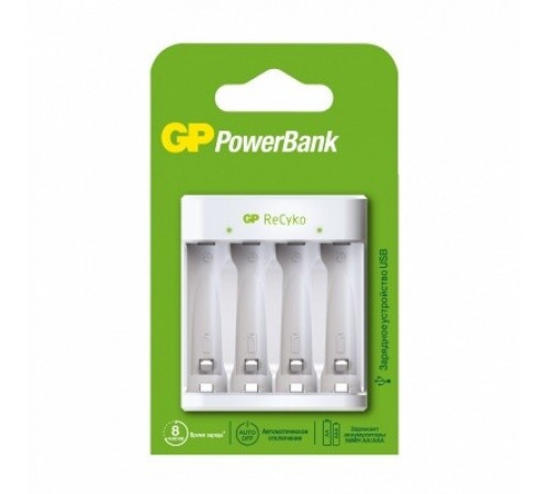 Зарядное устройство GP Batteries PowerBank 5 В (GP E411-2CRB1/E411CS-2CR1) Зарядное устройство GP Batteries PowerBank 5 В (GP E411-2CRB1/E411CS-2CR1)