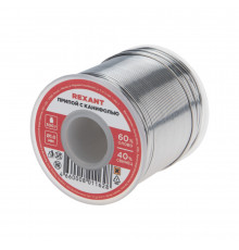 Припой Rexant d1 Sn60 Pb40 Flux 2.2% с канифолью 500 г (09-3363)