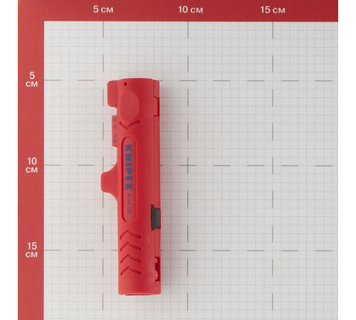 Стриппер сечение 4-13 кв.мм Knipex ручной для снятия изоляции с плоского кабеля (KN-1664125SB) Стриппер сечение 4-13 кв.мм Knipex ручной для снятия изоляции с плоского кабеля (KN-1664125SB)