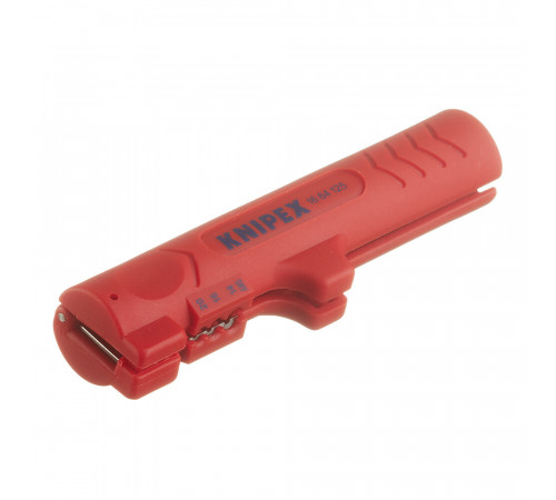 Стриппер сечение 4-13 кв.мм Knipex ручной для снятия изоляции с плоского кабеля (KN-1664125SB) Стриппер сечение 4-13 кв.мм Knipex ручной для снятия изоляции с плоского кабеля (KN-1664125SB)
