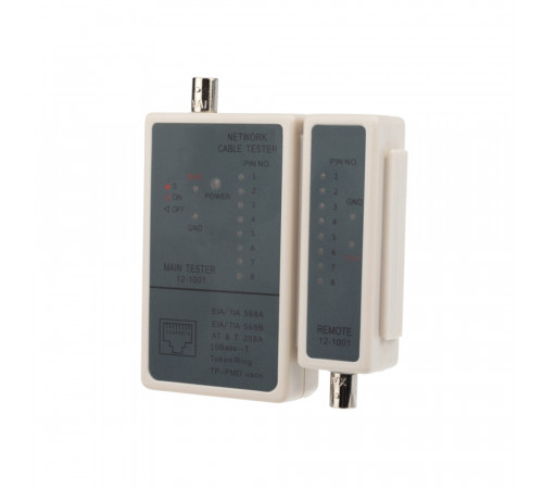 Тестер кабеля Rexant 5248 RJ-45/BNC (12-1001) Тестер кабеля Rexant 5248 RJ-45/BNC (12-1001)
