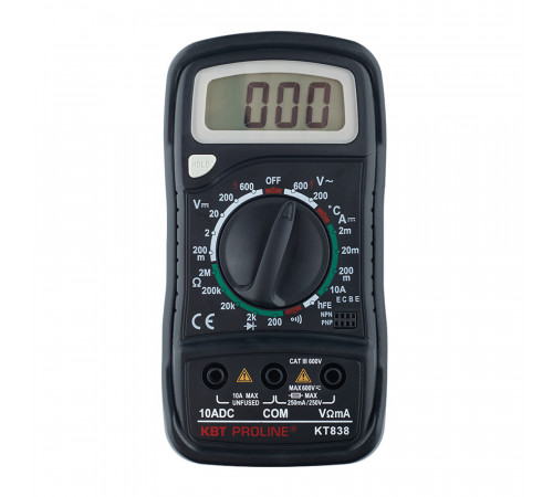 Мультиметр портативный КВТ KT 838 Proline (79128) Мультиметр портативный КВТ KT 838 Proline (79128)