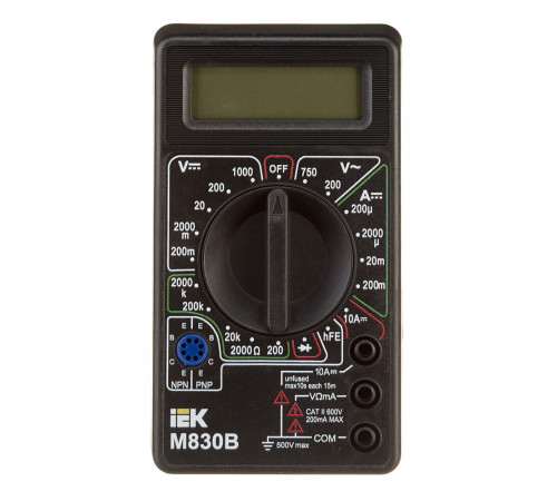 Мультиметр портативный IEK Universal M830B (TMD-2B-830) Мультиметр портативный IEK Universal M830B (TMD-2B-830)