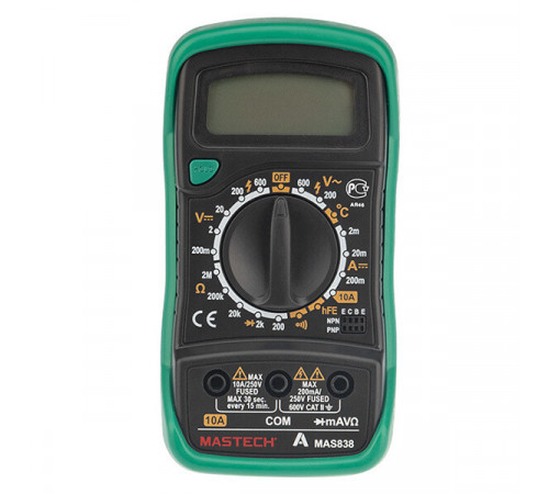Мультиметр портативный Mastech MAS838 (13-2008) Мультиметр портативный Mastech MAS838 (13-2008)