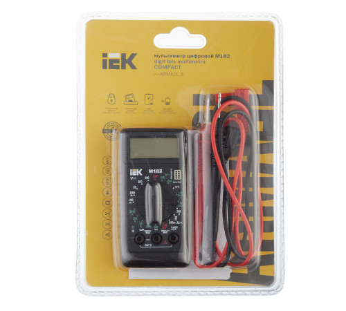 Мультиметр портативный IEK Compact M182 (TMD-1S-182) Мультиметр портативный IEK Compact M182 (TMD-1S-182)