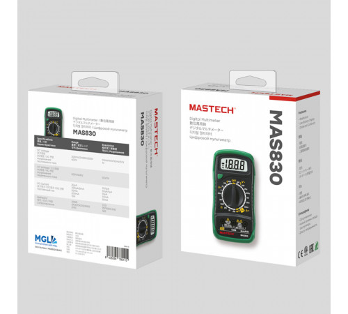 Мультиметр портативный Mastech MAS830 (13-2011) Мультиметр портативный Mastech MAS830 (13-2011)