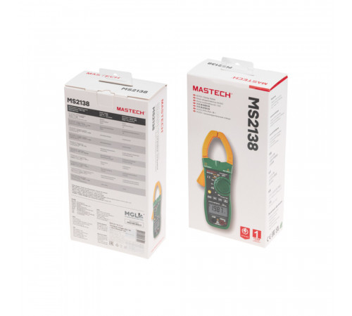 Клещи токовые Mastech MS2138 (13-1311) Клещи токовые Mastech MS2138 (13-1311)