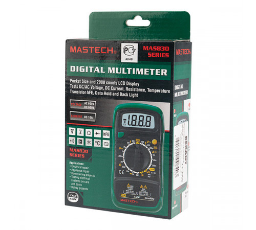 Мультиметр портативный Mastech MAS838 (13-2008) Мультиметр портативный Mastech MAS838 (13-2008)