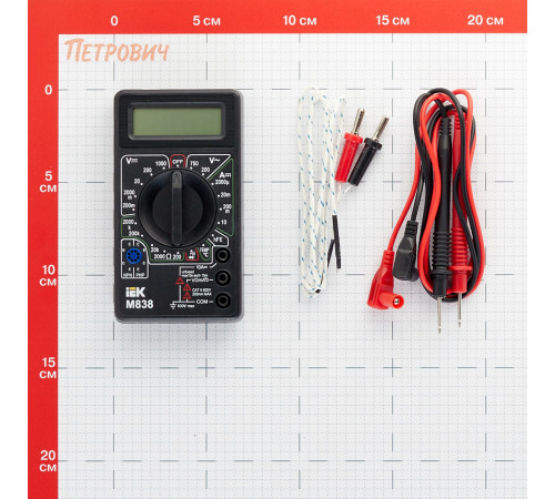 Мультиметр портативный IEK Universal M838 (TMD-2S-838) Мультиметр портативный IEK Universal M838 (TMD-2S-838)