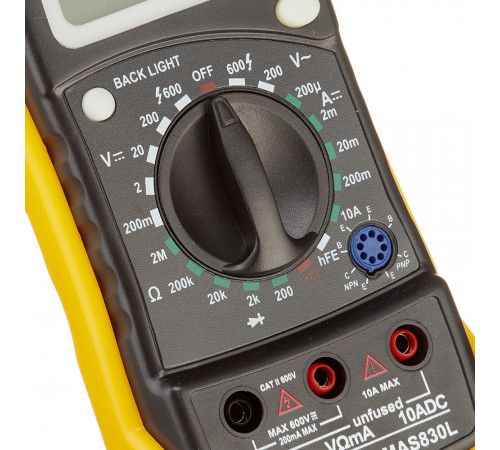 Мультиметр портативный IEK Master MAS830L (TMD-3L-830) Мультиметр портативный IEK Master MAS830L (TMD-3L-830)