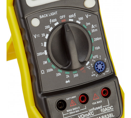 Мультиметр портативный IEK Master MAS838L (TMD-3L-838) Мультиметр портативный IEK Master MAS838L (TMD-3L-838)