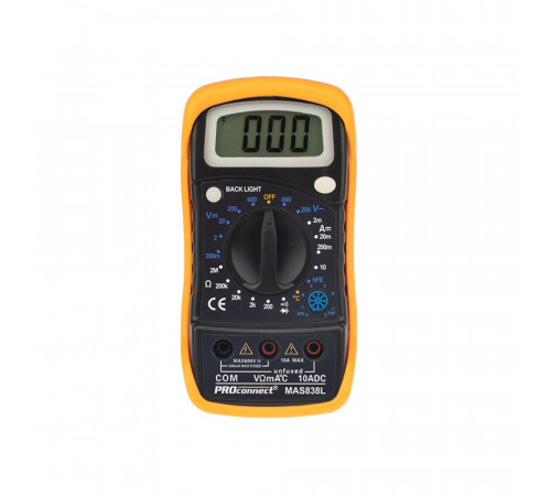 Мультиметр портативный Proconnect MAS838L (DT858L) (13-3022) Мультиметр портативный Proconnect MAS838L (DT858L) (13-3022)