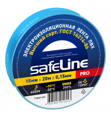 Изолента Safeline ПВХ синяя 15 мм 20 м