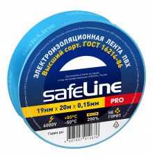 Изолента Safeline ПВХ синяя 19 мм 20 м