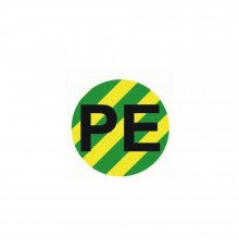 Наклейка знак электробезопасности EKF PROxima d20 мм PE желто-зеленая (100 шт.) (an-2-07-1)
