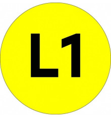 Наклейка знак электробезопасности EKF PROxima d20 мм L1 (100 шт.) (an-2-15)