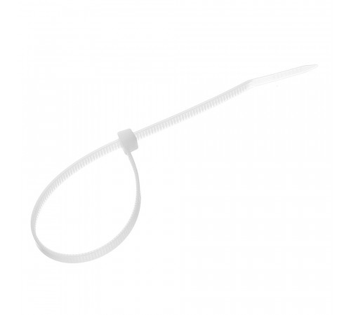 Стяжка кабельная Fortisflex КСС 200х3,6 мм нейлонoвая белая (100 шт.) (49397)