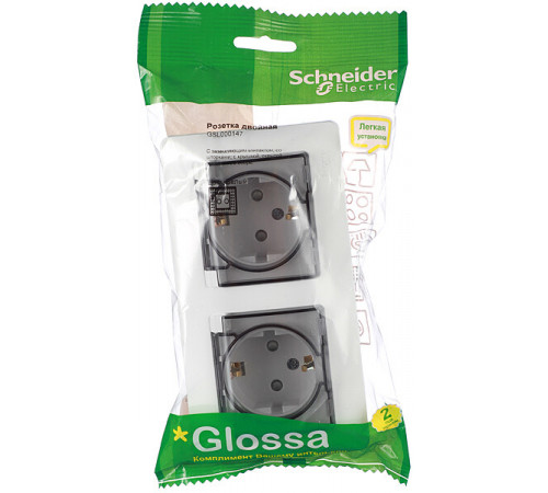 Розетка Systeme Electric Glossa встраиваемая белая со шторками с крышкой (GSL000147) Розетка Systeme Electric Glossa встраиваемая белая со шторками с крышкой (GSL000147)