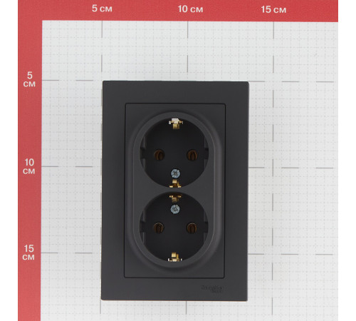 Розетка Systeme Electric AtlasDesign встраиваемая карбон (ATN001024) Розетка Systeme Electric AtlasDesign встраиваемая карбон (ATN001024)