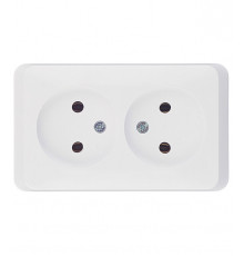 Розетка Systeme Electric Этюд накладная белая (PA16-005B)