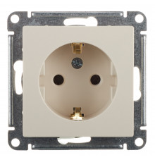 Розетка Systeme Electric AtlasDesign встраиваемая бежевая (ATN000243)