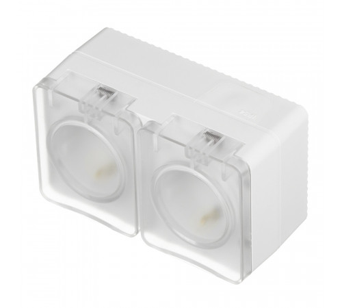 Розетка Systeme Electric AtlasDesign Profi54 накладная белая со шторками с крышкой (ATN540126) Розетка Systeme Electric AtlasDesign Profi54 накладная белая со шторками с крышкой (ATN540126)