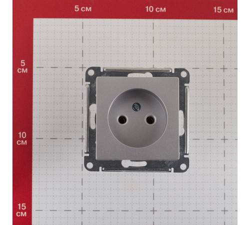 Розетка Systeme Electric AtlasDesign встраиваемая алюминий (ATN000341) Розетка Systeme Electric AtlasDesign встраиваемая алюминий (ATN000341)