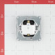 Розетка Systeme Electric AtlasDesign встраиваемая карбон (ATN001043)