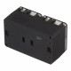 Розетка Systeme Electric AtlasDesign Profi54 накладная антрацит со шторками с крышкой (ATN544026)