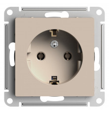 Розетка Systeme Electric AtlasDesign встраиваемая песочная (ATN001243)