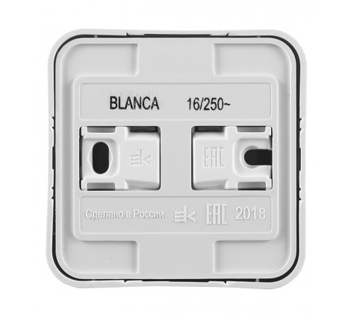 Розетка Systeme Electric Blanca накладная белая со шторками (BLNRA011111)