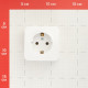 Розетка Systeme Electric Blanca накладная белая (BLNRA010111)