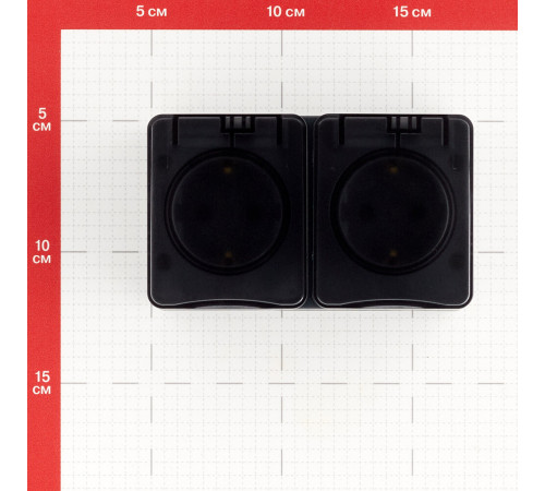 Розетка Systeme Electric AtlasDesign Profi54 накладная антрацит со шторками с крышкой (ATN544026) Розетка Systeme Electric AtlasDesign Profi54 накладная антрацит со шторками с крышкой (ATN544026)