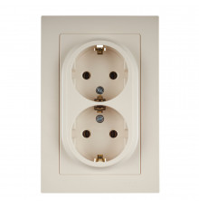 Розетка Systeme Electric AtlasDesign встраиваемая бежевая (ATN000224)