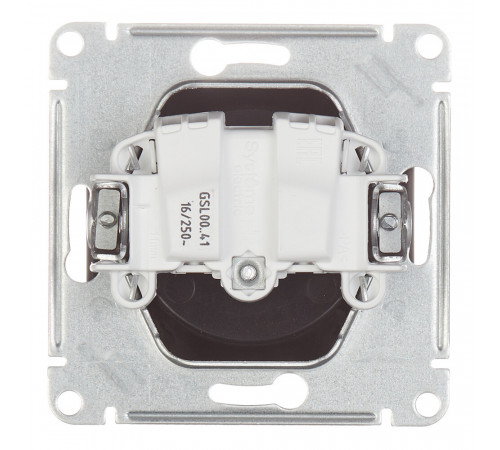Розетка Systeme Electric Glossa встраиваемая антрацит (GSL000741) Розетка Systeme Electric Glossa встраиваемая антрацит (GSL000741)