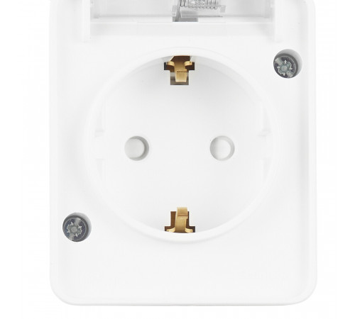 Розетка Systeme Electric AtlasDesign Profi54 накладная белая со шторками с крышкой (ATN540145) Розетка Systeme Electric AtlasDesign Profi54 накладная белая со шторками с крышкой (ATN540145)