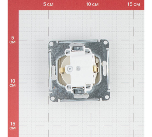 Розетка Systeme Electric AtlasDesign встраиваемая алюминий со шторками с крышкой (ATN000346)