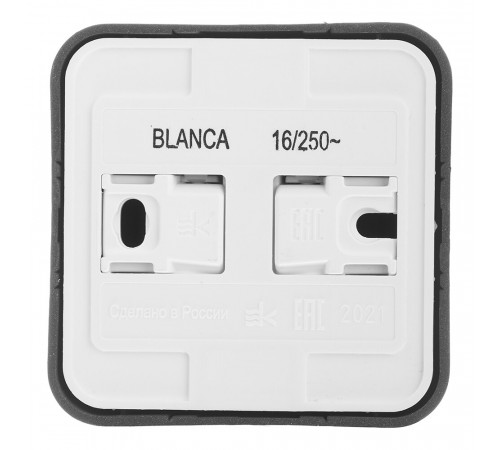 Розетка Systeme Electric Blanca накладная антрацит (BLNRA010116) Розетка Systeme Electric Blanca накладная антрацит (BLNRA010116)