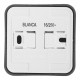 Розетка Systeme Electric Blanca накладная антрацит (BLNRA010116)