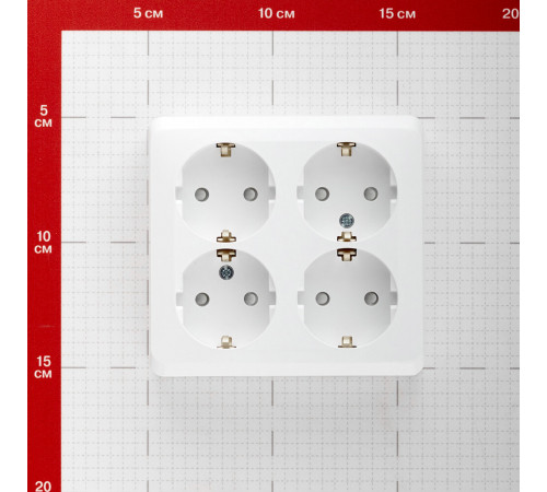 Розетка Systeme Electric Этюд накладная белая со шторками (PA16-208B) Розетка Systeme Electric Этюд накладная белая со шторками (PA16-208B)