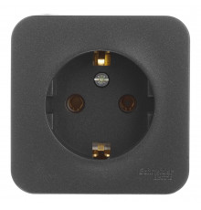Розетка Systeme Electric Blanca накладная антрацит (BLNRA010116)