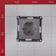 Розетка Systeme Electric AtlasDesign встраиваемая алюминий со шторками (ATN000345)