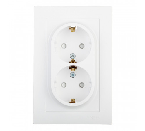 Розетка Systeme Electric AtlasDesign встраиваемая белая со шторками (ATN000126) Розетка Systeme Electric AtlasDesign встраиваемая белая со шторками (ATN000126)