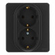 Розетка Legrand Inspiria встраиваемая антрацит (673753)