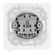 Розетка Legrand Inspiria встраиваемая антрацит со шторками с крышкой (673743)