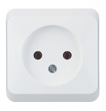 Розетка Systeme Electric Этюд накладная белая (PA16-001B)