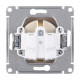 Розетка Systeme Electric Glossa встраиваемая бежевая (GSL000243)