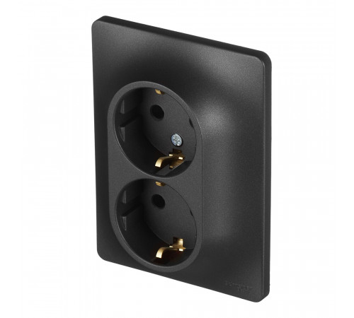 Розетка Systeme Electric Glossa встраиваемая антрацит (GSL000724) Розетка Systeme Electric Glossa встраиваемая антрацит (GSL000724)