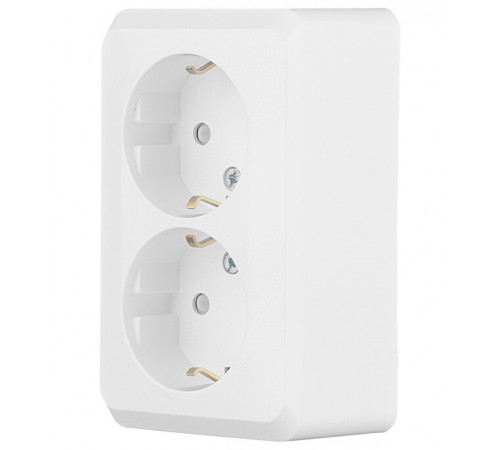 Розетка Systeme Electric Этюд накладная белая со шторками (PA16-008B) Розетка Systeme Electric Этюд накладная белая со шторками (PA16-008B)