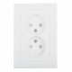 Розетка Systeme Electric AtlasDesign встраиваемая белая со шторками (ATN000122)